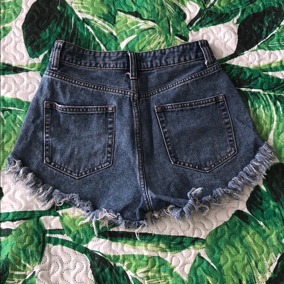 Wild Fable Button High Rise Distressed Shorts - Picture 2 of 12